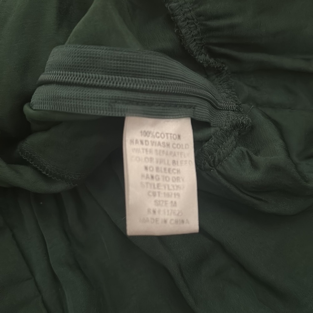 Ya Los Angeles Dark Green Ruffle Dress Medium - Picture 6 of 7